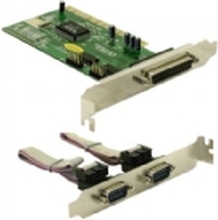 Delock 1x Parallel & 2x Serial - PCI card - Parallell / seriell adapter - PCI - RS-232 - 2 porter + 1 x parallelport