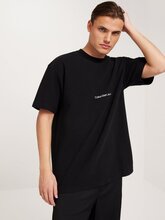 Calvin Klein Jeans Institutional Modern Ottoman Tee T-Shirt & Singletter Ck Black