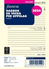 Kalendersats 2024 Dagbok Pocket Vecka/Uppslag SE