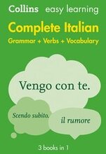 Easy Learning Italian Complete Grammar, Verbs and Vocabulary (3 books in 1)