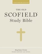 The Old Scofield Study Bible, KJV, Pocket Edition, Basketweave Black/Burgundy