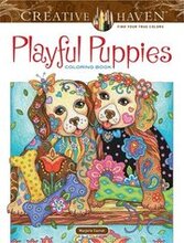 Creative Haven Playful Puppies Coloring Book (Working Title)