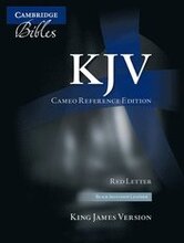 KJV Cameo Reference Bible, Black Imitation Leather, Red-letter Text, KJ452:XR Black Imitation Leather