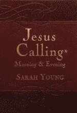 Jesus Calling Morning and Evening, Brown Leathersoft Hardcover, with Scripture References