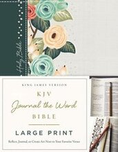 KJV Large Print Bible, Journal the Word, Reflect, Journal or Create Art Next to Your Favorite Verses (Green Cloth Over Board, Red Letter, Comfort Print: King James Version)