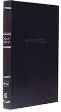 NKJV, Pew Bible, Hardcover, Blue, Red Letter, Comfort Print