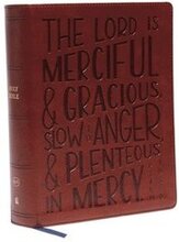 KJV, Journal Reference Edition Bible, Verse Art Cover Collection, Leathersoft, Brown, Red Letter, Comfort Print