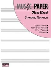 MUSIC PAPER NoteBook - Standard Notation