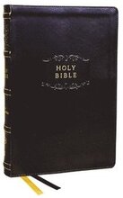 KJV Holy Bible with Apocrypha and 73,000 Center-Column Cross References, Black Leathersoft, Red Letter, Comfort Print (Thumb Indexed): King James Version