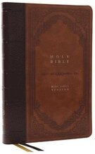 KJV Holy Bible: Giant Print Thinline Bible, Brown Leathersoft, Red Letter, Comfort Print (Thumb Indexed): King James Version (Vintage Series)