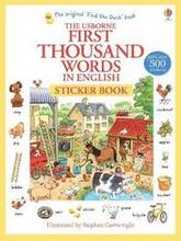 First Thousand Words in English Sticker Book