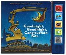 Goodnight Goodnight Construction Site Sound Book: (Construction Books for Kids, Books with Sound for Toddlers, Children's Truck Books, Read Aloud Book