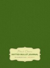 Large 8.5 x 11 Dotted Bullet Journal (Moss Green #14) Hardcover - 245 Numbered Pages