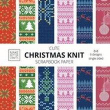 Cute Christmas Knit Scrapbook Paper