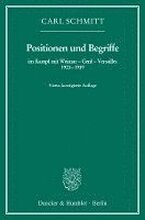 Positionen Und Begriffe, Im Kampf Mit Weimar - Genf - Versailles 1923-1939
