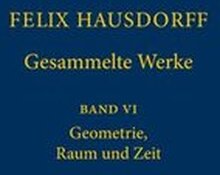 Felix Hausdorff - Gesammelte Werke Band VI