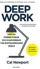 Deep Work : hur du finner fokus och djupjobbar i en distraherande värld - strategier för kontroll, mindre stress och digital minimalism
