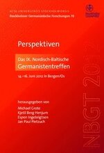 Perspektiven : Das IX. Nordisch-Baltische Germanistentreffen in Os/Bergen, 14.-16. Juni 2012