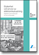 SEK Handbok 430 - Elsäkerhet vid service av elektronikutrustning - Vägledning till innehavare av serviceverkstäder