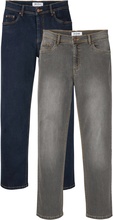 Regular Fit stretchjeans, Straight (2-pack)