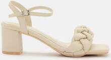 BUBBLEROOM Anastasia Heeled Sandal Light beige 36