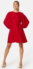 BUBBLEROOM Charli Balloon Sleeve Dress Red 34