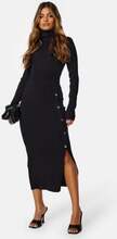 BUBBLEROOM Dania Button Dress Black XS