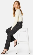 BUBBLEROOM Soft flared suit trousers Black/Striped XS
