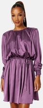 BUBBLEROOM Klara Satin Dress Dark purple XS
