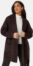 BUBBLEROOM Lilah Belted Wool Coat Brown M