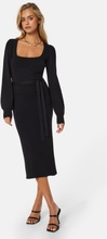 BUBBLEROOM Noura Knitted Dress Black XL