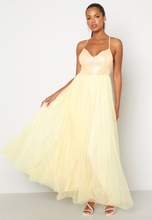 Bubbleroom Occasion Daphne Sequin Gown Light yellow 40