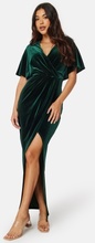 Bubbleroom Occasion Selena Velvet Maxi Dress Dark green 34
