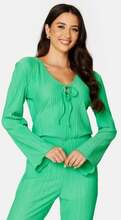 BUBBLEROOM Randy pleated top Light green M