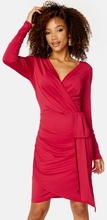 BUBBLEROOM Snapshot Drape Dress Raspberry red XS