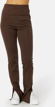 BUBBLEROOM Sofi slit trousers Dark brown M