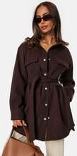 BUBBLEROOM Sonya Shirt Jacket Dark brown XS