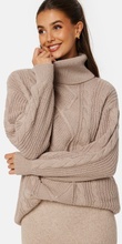 BUBBLEROOM Tracy knitted sweater dress Nougat XS