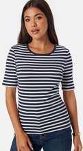 GANT Slim Striped Ribb T-Shirt Evening Blue XL