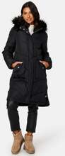 Happy Holly Nilla Long Padded Jacket Black 32/34