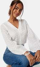 Happy Holly Nisha Broderie Anglaise Blouse White 36/38