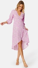 Happy Holly Ria high low dress Pink / Patterned 48/50