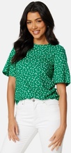 Happy Holly Tris butterfly sleeve blouse Green / Patterned 36/38
