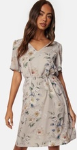 Ida Sjöstedt Maya Dress Light Grey Floral 34