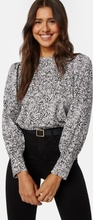 Object Collectors Item Caroline L/S Top Black AOP: Cloud Dan XS