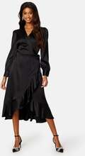 Object Collectors Item Sateen Wrap Dress Black 36