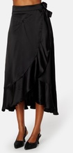 Object Collectors Item Sateen Wrap Skirt A Fair Black 36