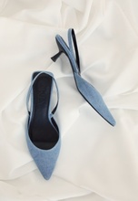 ONLY Coco-4 Denim Slingback Pump Light Blue Denim 39