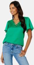 ONLY Jane SS V-Neck Top Simply Green XS