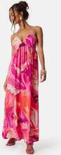 ONLY Onlalma life poly chole long dress Coral/Patterned L